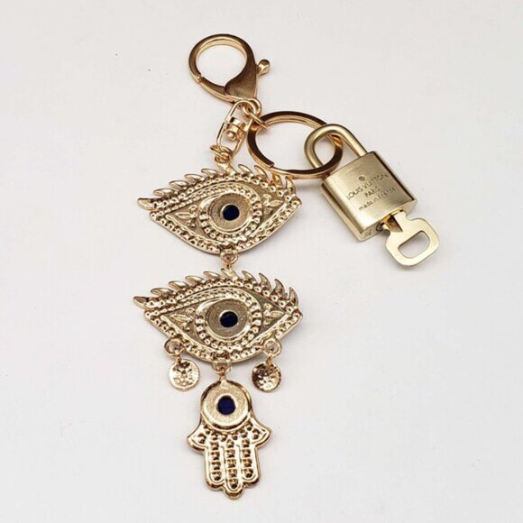 Authentic Louis Vuitton Lock & Key with unbranded Bagcharm, Keycharm, Keychain - Picture 4 of 7